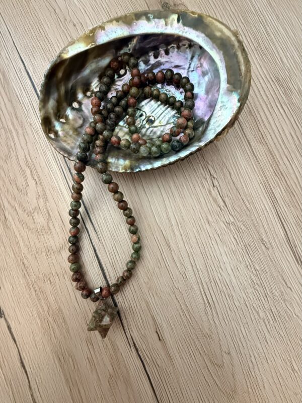 Mala jaspe unakite 108 perles