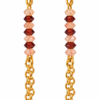 Boucles d’oreilles Lisa grenat pierre de soleil D