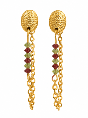 2cd6362e-be87-4231-ae02-83c0ae89b6d0 Boucles d’oreilles Lisa péridot cornaline D