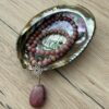 Collier rodonite monté avec pierre rodonite