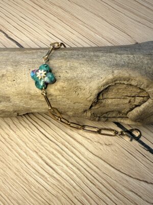 bracelet trèfle rubis zoiste