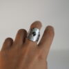 Bague ethnique réglable hématite