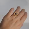 Bague soleil grenat