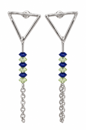 Boucles d’oreilles Manon lapis lazuli aventurine