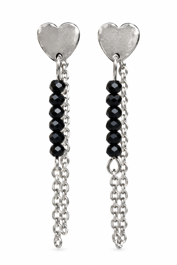 Boucles d’oreilles Manon onyx À
