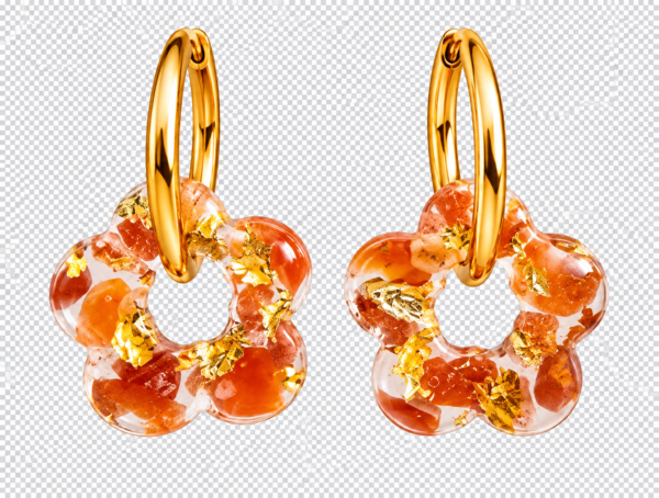Boucles d’oreilles Anaïs Pierre de soleil