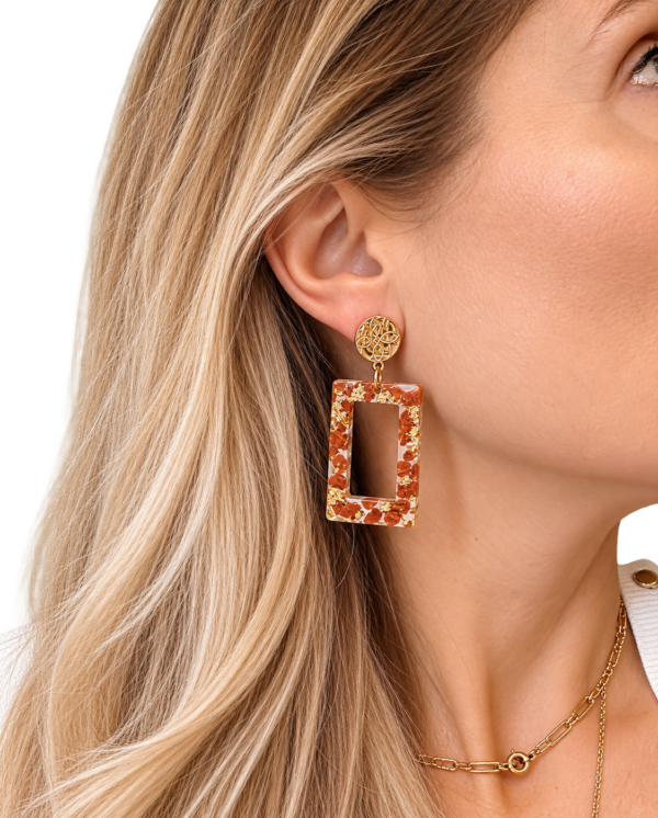 Boucles d’oreilles Anaïs Pierre de soleil