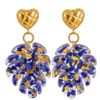 Boucles d’oreilles Canelle sodalite
