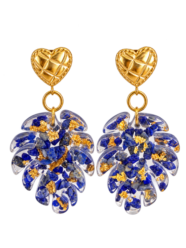 Boucles d’oreilles Canelle sodalite