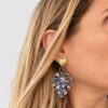 Boucles d’oreilles Canelle sodalite