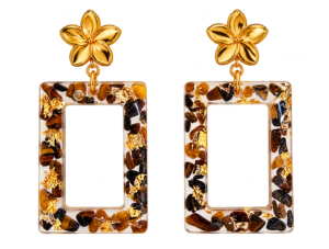 65c231f6-7294-4519-ac7c-b60dc2e2f0d0 Boucles d’oreilles Canelle œil de tigre rectangulaire
