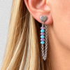 Boucles d’oreilles Manon améthyste amazonite