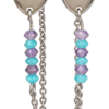 Boucles d’oreilles Manon améthyste amazonite