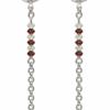 Boucles d’oreilles Maïna péridot cornaline